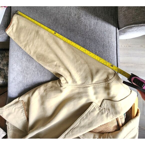 Orvis Men Vintage Elbow Patch Fishing Hunting Button Down Jacket Size Med Tall - Picture 9 of 13